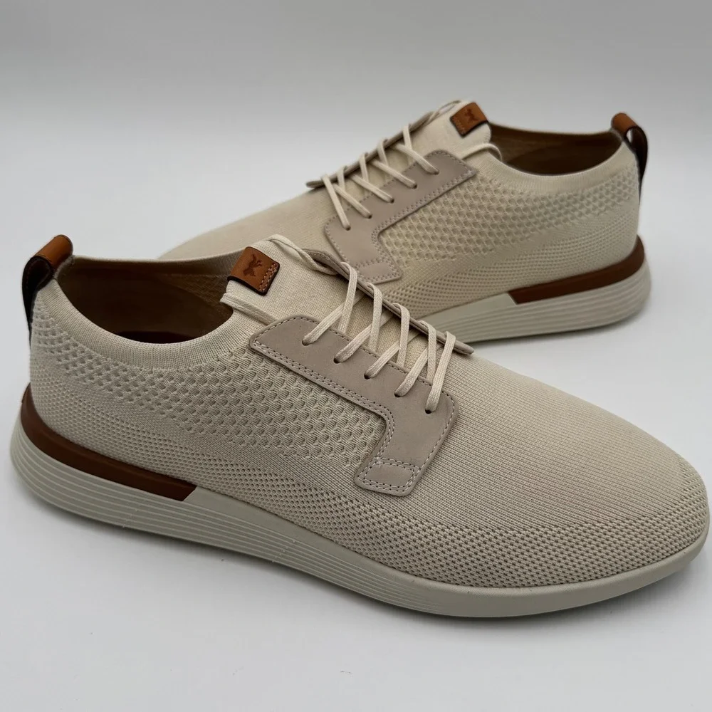 Wolf & Shepherd SwiftKnit Derby Shoes Mens 13 Ivory Knit Business Casual Career